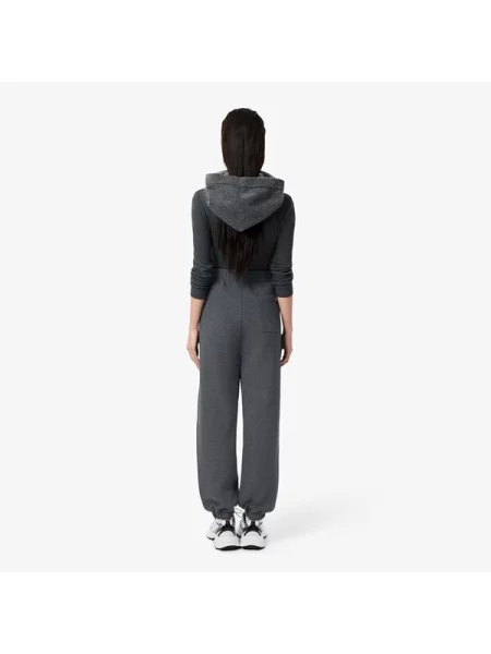 Lacoste Spodnie Dresowe Straight Fit Ciemnoszare szary