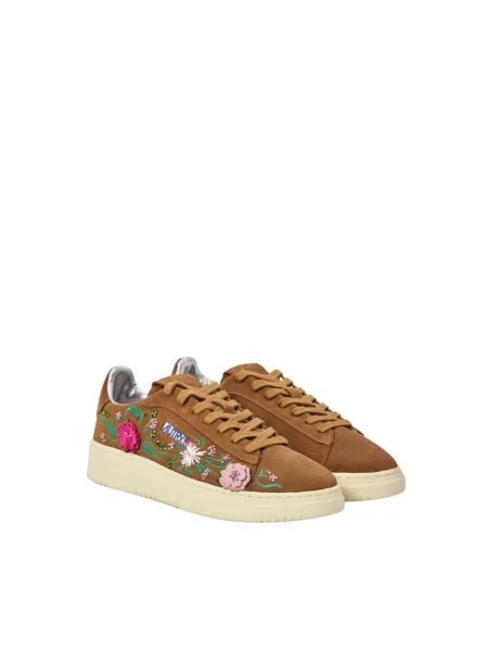 Sneakersy Autry brązowe