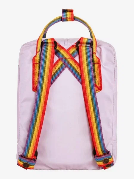 Nahrbtnik Fjallraven Kanken Rainbow Mini vijolična
