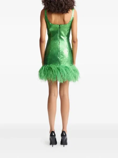 Rochie 16arlington cu paiete de costum verde
