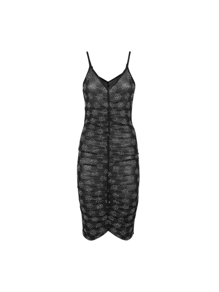 Sukienka midi Philipp Plein tiulowa czarna