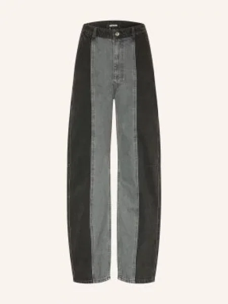 Rotate Barrel Džíny Cocoon dark grey denim šedé