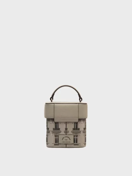 Мини сумочка Karl Lagerfeld серая