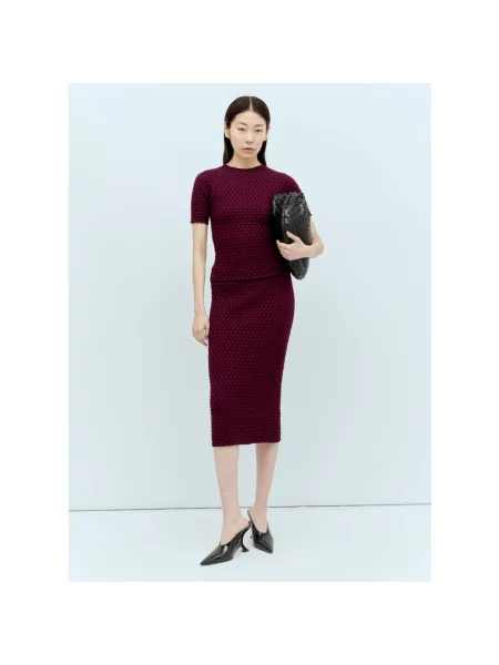 Spódnica midi Dries Van Noten czerwona