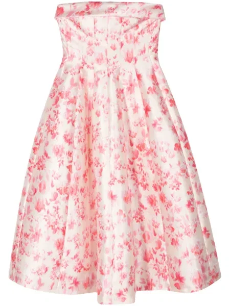 Sukienka midi Philosophy Di Lorenzo Serafini w kwiatki z nadrukiem garniturowa