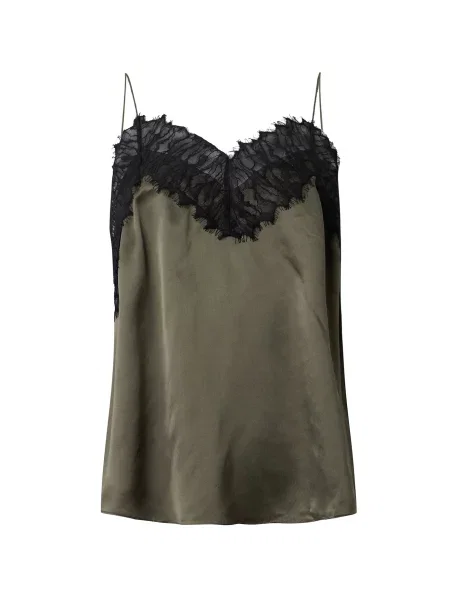 IRO Top verde închis negru