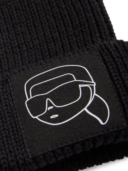 Czapka dziecięca Karl Lagerfeld czarna