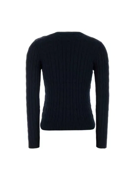 Dzianinowy sweter Ralph Lauren niebieski