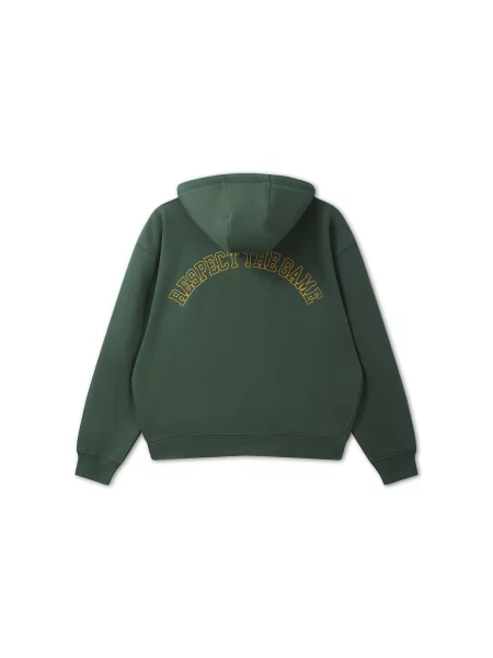 Hanorac Respect The Game galben curry / verde pin alb