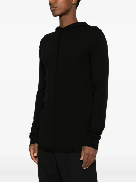 Pulover Rick Owens cu glugă negru