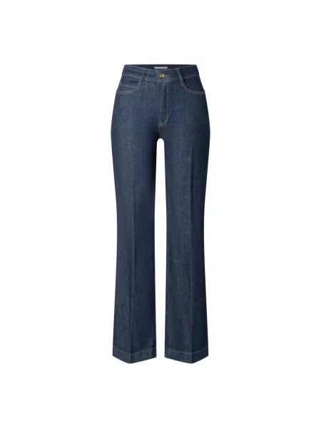 Jeansy z 5 o kroju wide fit Mac niebieskie