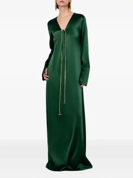 Lung rochie maxi Danamé verde