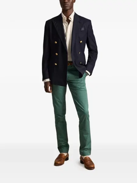 Șosete Polo Ralph Lauren cu broderie în carouri de flanelă verde