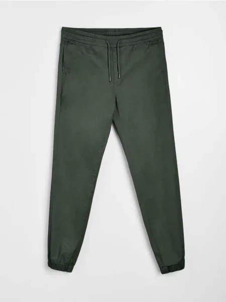 Sinsay kalhoty Jogger zelená