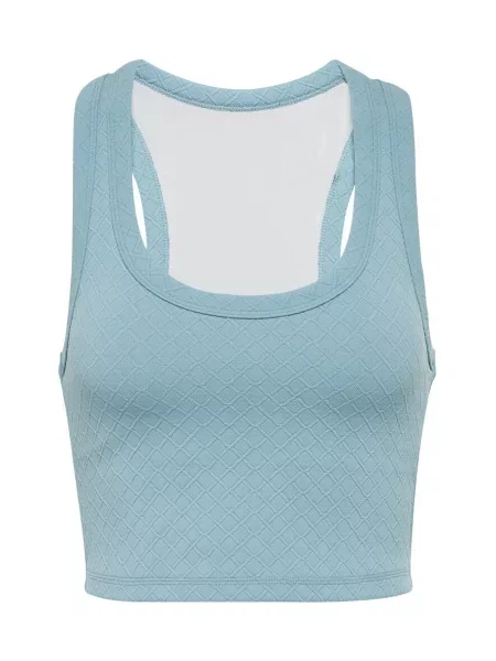 Cropp top The Upside din jacard albastru