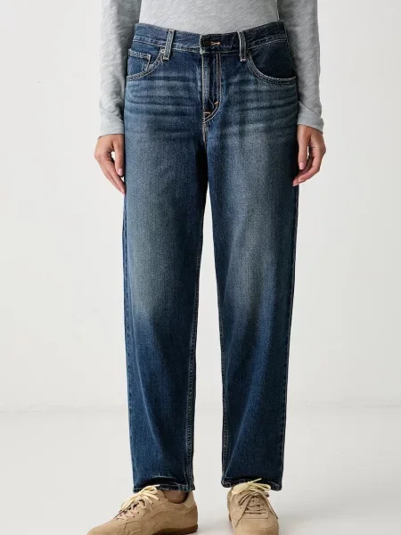 Levi's blugi loose pentru femei LOOSE TAPER albastru