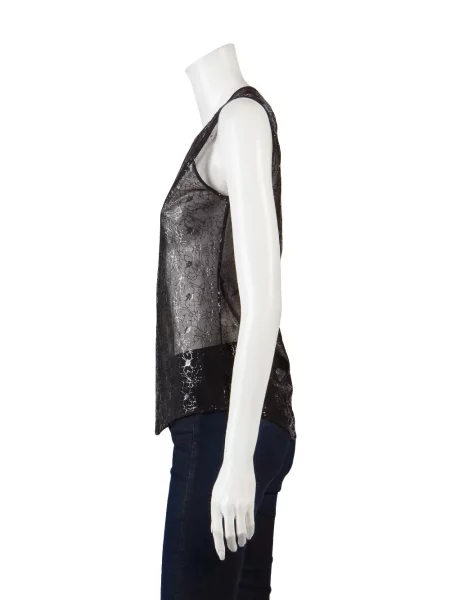 Květinová vesta Helmut Lang Pre-owned černá