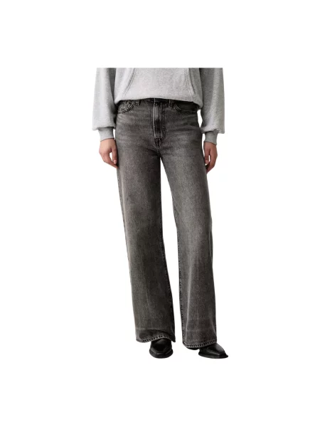 Szerokie jeansy Levi's szare