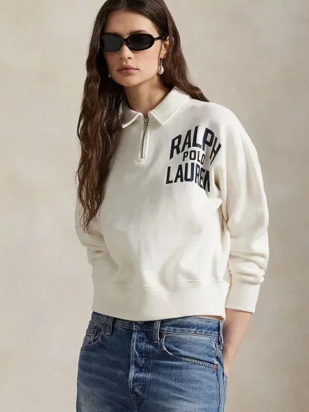 Polo Ralph Lauren bluza z nadrukiem biały