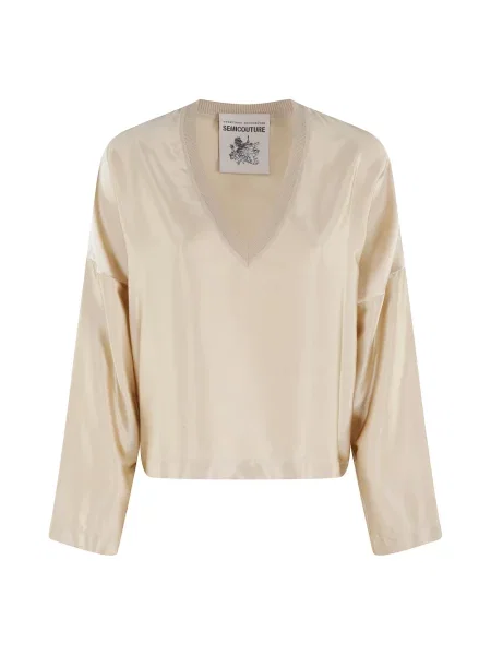 Sweter Semicouture brązowy