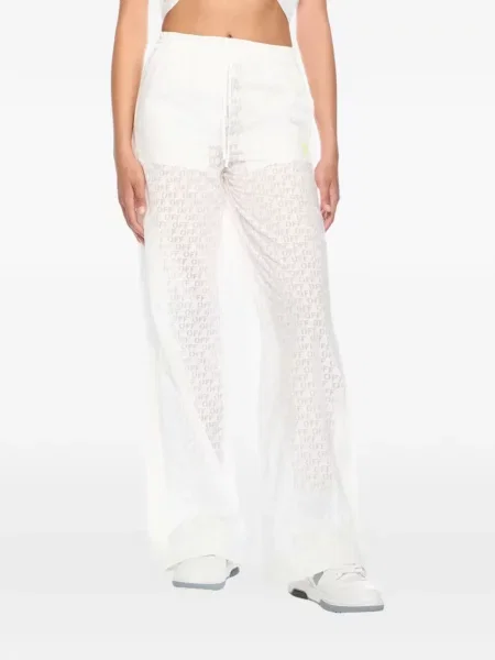 Pantaloni Off-white alb