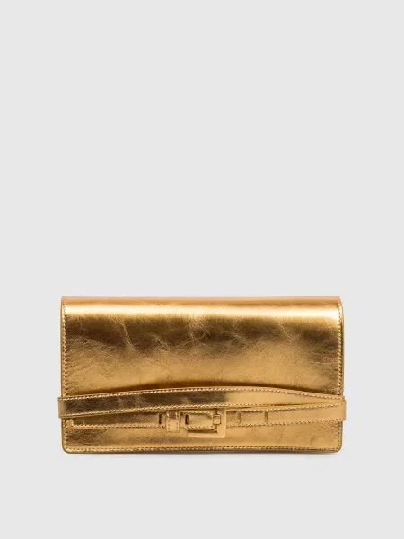 Кожаный клатч Balmain