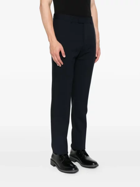 Pantaloni Sandro de lână albastru