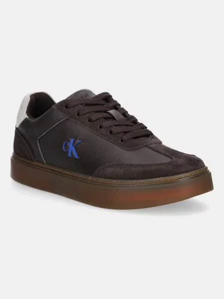Сникърси Calvin Klein Classic Cupsole Laceup Wt Mix кафяв