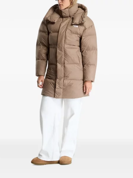 Geacă cu puf The North Face maro