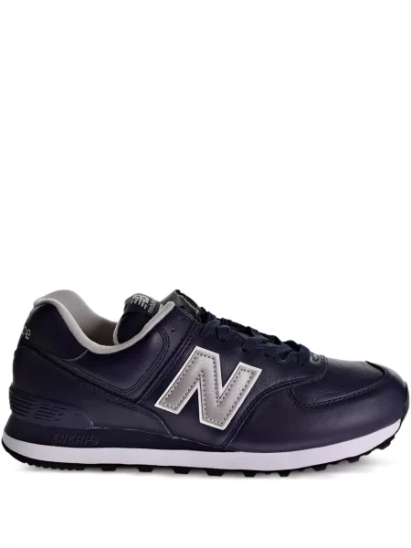 Sneakersy New Balance 574 zamszowe niebieskie