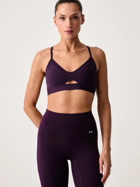 Under Armour sportovní podprsenka Strappy Bralette fialová