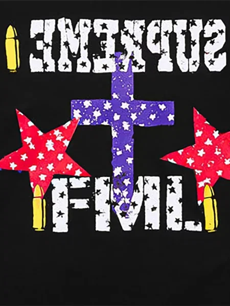 Tricou Supreme cu imagine negru