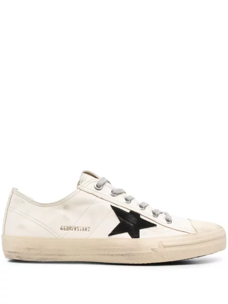 Sneakerși Golden Goose din piele auriu