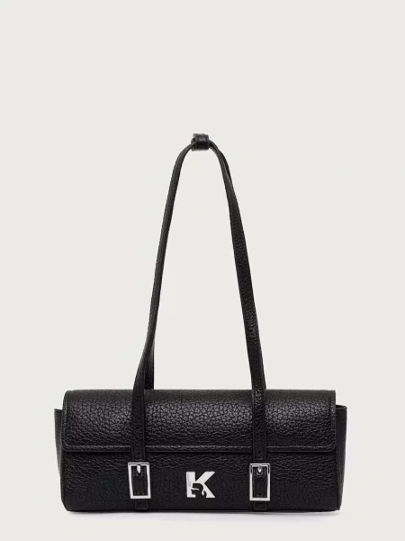 Karl Lagerfeld Jeans geantă baguette pentru femei cu imitație de piele negru