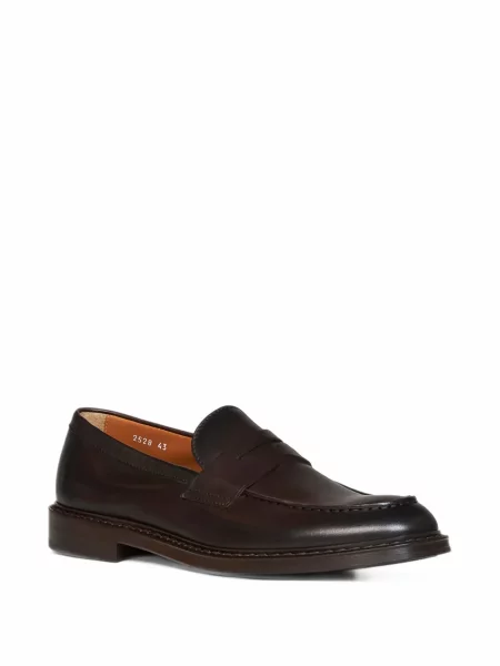 Pantofi loafer Doucal's din piele maro