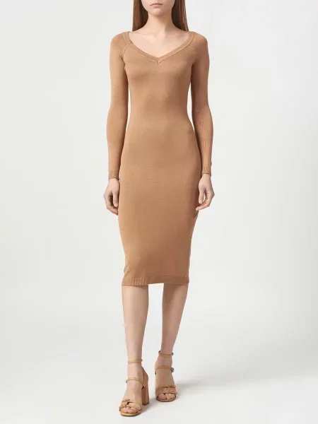 Платье Elisabetta Franchi коричневое
