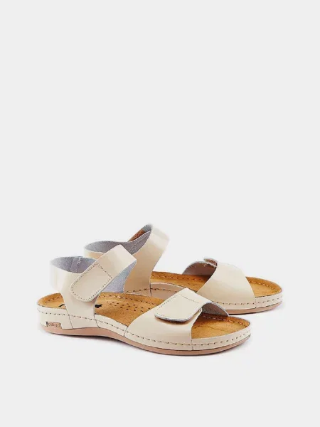 Босоножки Leon бежевые