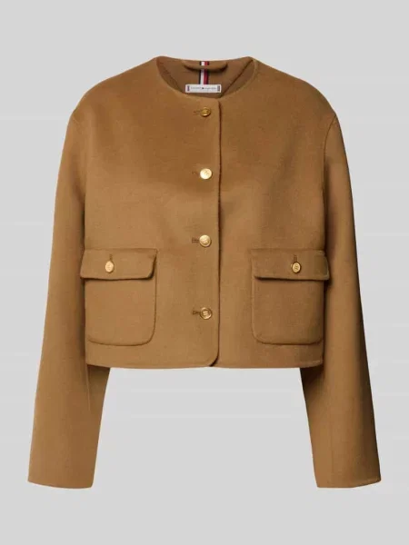 Tommy Hilfiger kurtka z wełną brązowy