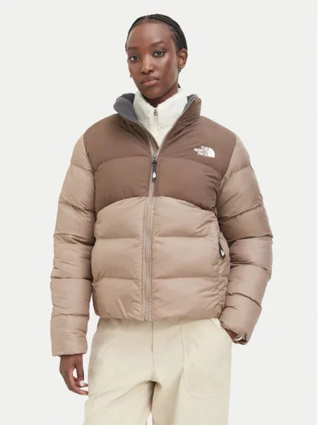 The North Face Kurtka zimowa Saikuru jasny Boxy Fit brązowy