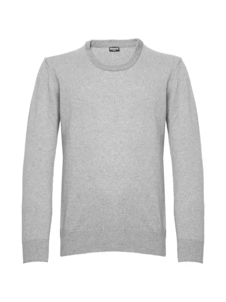 Pulover Franzese Collection cu decolteu rotund gri