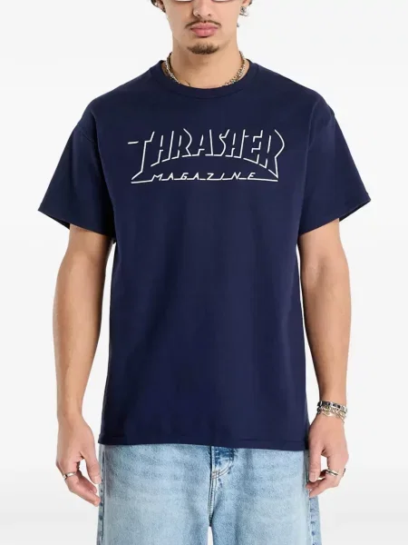 Tricou Thrasher cu imagine albastru