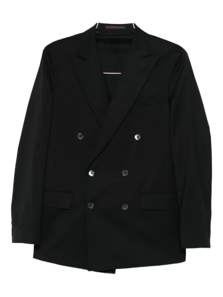 Costum Bagnoli Sartoria Napoli cu două rânduri de nasturi negru