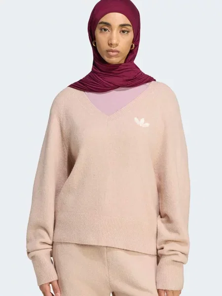 Adidas Originals pulover pentru femei Essentials Knit portocaliu
