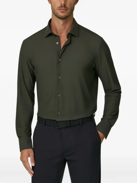 Cămașă Boggi Milano stretch verde