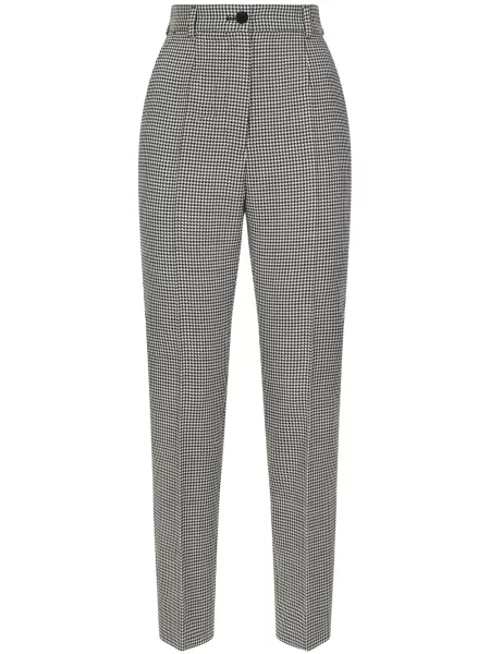 Pantaloni Dolce & Gabbana de lână maro