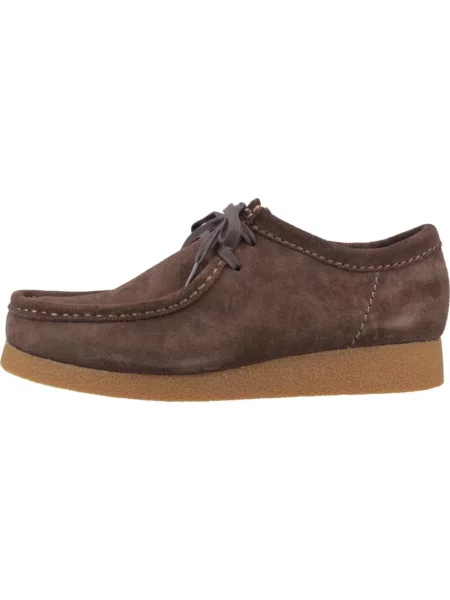 Półbuty Clarks zamszowe brązowe
