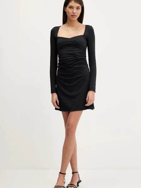 Abercrombie & Fitch sukienka mini dopasowana czarny