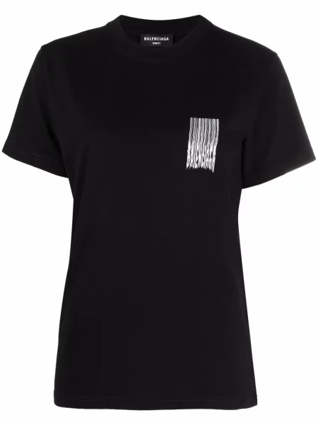 Tricou Balenciaga cu imagine negru
