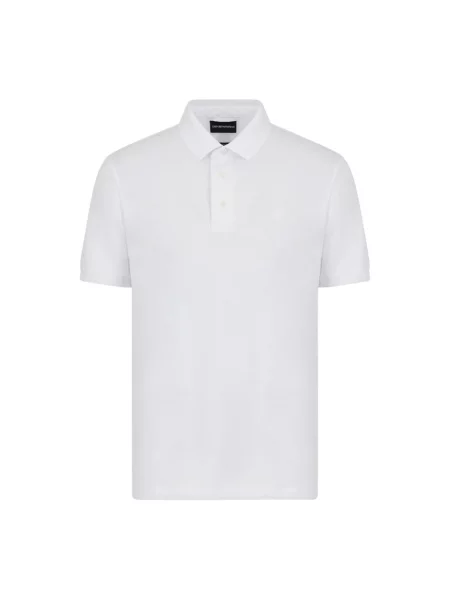 Koszulka polo Emporio Armani biała