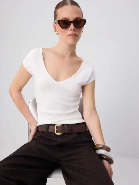 Trendyol Tricou alb